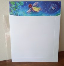 Calendrier de l'Avent carte de voeux- Maïte Roche - format 20/20 cm - vendu avec son enveloppe pour un envoi par la poste